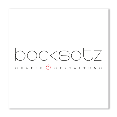 Logo bocksatz Grafik und Gestaltung